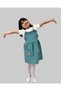 Girl's Dress/Floral Embroidered/shirted Salopet Dress/Muslin Dress