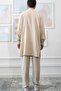 Men's Muslin Prayer Set - Baggy Hajj, Umrah Beige - 3