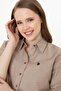 Brown Women's Woven Shirt - 2