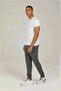 Ct121 Waist Ribbed Pocket Zippered Skinny Legs Tracksuit Bottom - 2