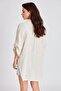 Women's Cotton Fabric Oversize Asymmetric Cut Low Sleeve Shirt - 4