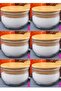6-Piece Glass Food Jar with Bamboo Lid 380 Ml