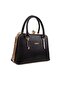 Laser Printed Black Women's Handbag - Stylish and Classic