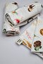 Multi-Purpose Muslin Blanket 75x75 Cm Baby & Newborn Cute Animal Muslin Blanket - 2