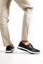 Genuine Leather Men's Black Leather Casual Shoes Mrd7-0815 - 3
