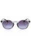 Transparent-Black Framed Unisex Sunglasses with Purple Glass Ae982C4-B