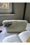 Cute Dog Plush Washable Zippered Gingham Lined Cloth Pen Holder Pencil Case Makeup Bag - 3