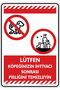 25X35Cm/Phosphorescent Composite/Please Clean up after Your Dog Has Used It