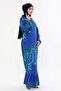 Hijab Cotton Blue Summer Skirt Ruffled Long Dress - 6