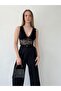 Women's Black V-Neck Lace Bustier Bralet Blouse Blz5500 - 3