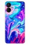 Spark 9t Case Silicone Patterned Illustrated Uv Cover Blue Pink Illusion - 3