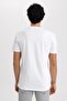 Slim Fit Crew Neck Printed 100% Cotton T-Shirt - 5