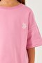 Base. Polo Assn Plain Open Naive Pink Girls Shorts Set - 4