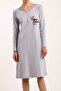 Women's Gray Nightgown - 5