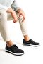 Genuine Leather Men's Black Leather Casual Shoes Mrd7-0815 - 4
