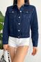 Women's Tasseled Design Denim Jeans Jacket