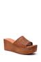 Women's Slippers - Genuine Brown Leather - 5