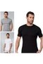6-Piece Rib Fabric Men's Undershirt Athlete 0 Collar Thin Piping 111 Gray 6-Piece Pack - 2