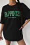 Happiness Printed Women's Oversize Salas T-shirt Boyfirend - 3