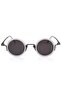 Unisex Sunglasses with Black Glass and White Frame Ae2208c8