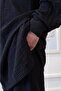 Muslin Men's Baggy Hajj Umrah Prayer Suit Black - 4