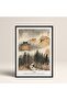 Framed Japanese Style Nanbara Sakujiro Painting 30X40Cm 40X60Cm 50X70Cm Black White Wood Jpn005