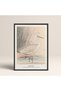 Framed Japanese Style Nanbara Sakujiro Painting 30X40Cm 40X60Cm 50X70Cm Black White Wood Jpn018