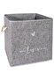 Set of 2 Felt Shelf Organizer Basket Foldable Box - Multi-Purpose Box 30x30x30cm - 2