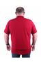 Large Size Men's Polo T-Shirt Classic 23403 Claret Red - 4