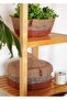 Bamboo Tile Round Basket - with Jutte Lid, 25X15Cm - 3