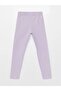 Lcw Kids Basic Cotton Girl's Long Tights with Elastic Waist