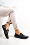 Genuine Leather Men's Black Leather Casual Shoes Mrd23-0111 - 2