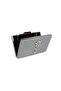 Gray Color Silver Case Satin Evening Bag Evening Bag Engagement Wedding Bag Clutch Bag - 2