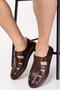 100% Leather, No Lace, Orthopedic, Men's Sandals, Summer Shoes Suitable for Daily Use