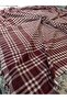 Checkered Picnic Cloth & Table Cloth & Table Cloth King Size 170 X 170 Cm - Claret Red - 3
