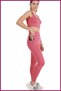 Women's Dried Rose High Waist Recovery Double Pocket Sports Leggings Regular Size Slim Fit Appearance 1057 - 2