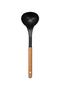 Black Series Special Service Set - Ladle, Spoon, Colander and Spatula Crusher Whisk - 5
