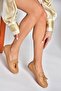 P757011009 Camel Tasseled Women's Ballerinas