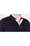 Large Size Men's Polo T-Shirt Classic 23403 Black - 2