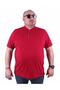 Large Size Men's Polo T-Shirt Classic 23403 Claret Red