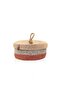Bamboo Tile Round Basket - with Jutte Lid, 25X15Cm - 2