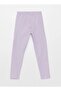 Lcw Kids Basic Cotton Girl's Long Tights with Elastic Waist - 2