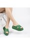 6151 Women's Neon High Sole Women's Slippers Grass Green - 4