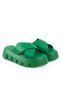 6151 Women's Neon High Sole Women's Slippers Grass Green - 6