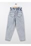Elastic Waist Light Blue Women's Denim Trousers 232 Lcg121004 Bella Light Blue - 2