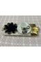 6-Piece Gold Color Embroidery Felt Coffee Side Presentation Napkin