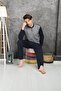 100% Cotton Single Jersey Jacquard Men's Pajama Set 1004 - 4