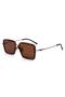 Brown Glass Leopard Framed Women's Sunglasses Ae2209c2-2 - 2