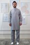 Men's Muslin Prayer Set - Gray, Loose Hajj and Umrah Set - 2