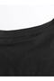 Men's Black Vertical Printed Oversize Shorts T-Shirt Set - 3